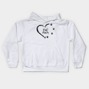 Cat Mom, Cat Lover , Gift For Mom, Fur Mama Gift, Mother's Day Gift, Cat Names Kids Hoodie